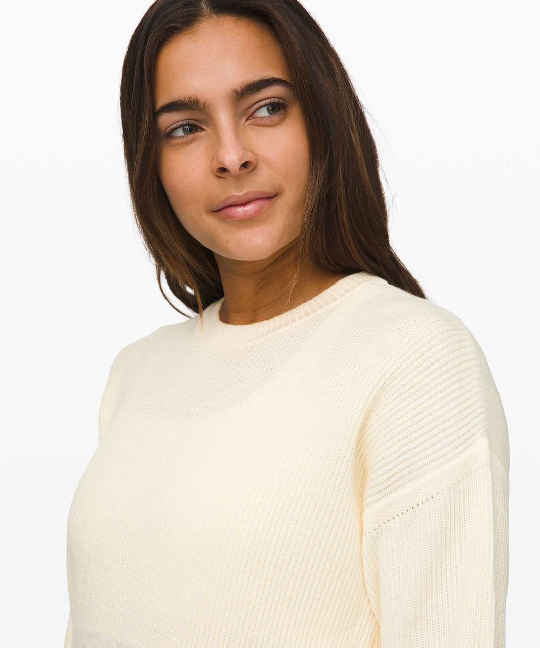 Lululemon Restful Intention Sweater - Angel Wing / Heathered Light Ivory