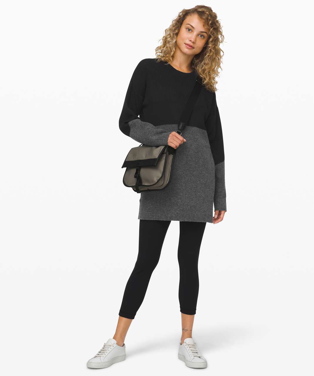 Lululemon Restful Intention Sweater - Black / Heathered Core Dark Grey