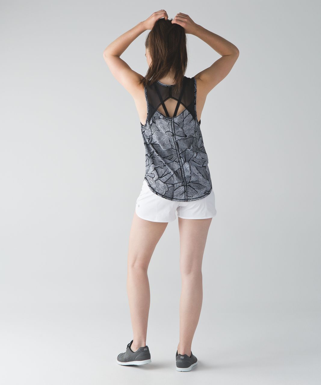 Lululemon Sculpt Tank - Dottie Tribe White Black / Black