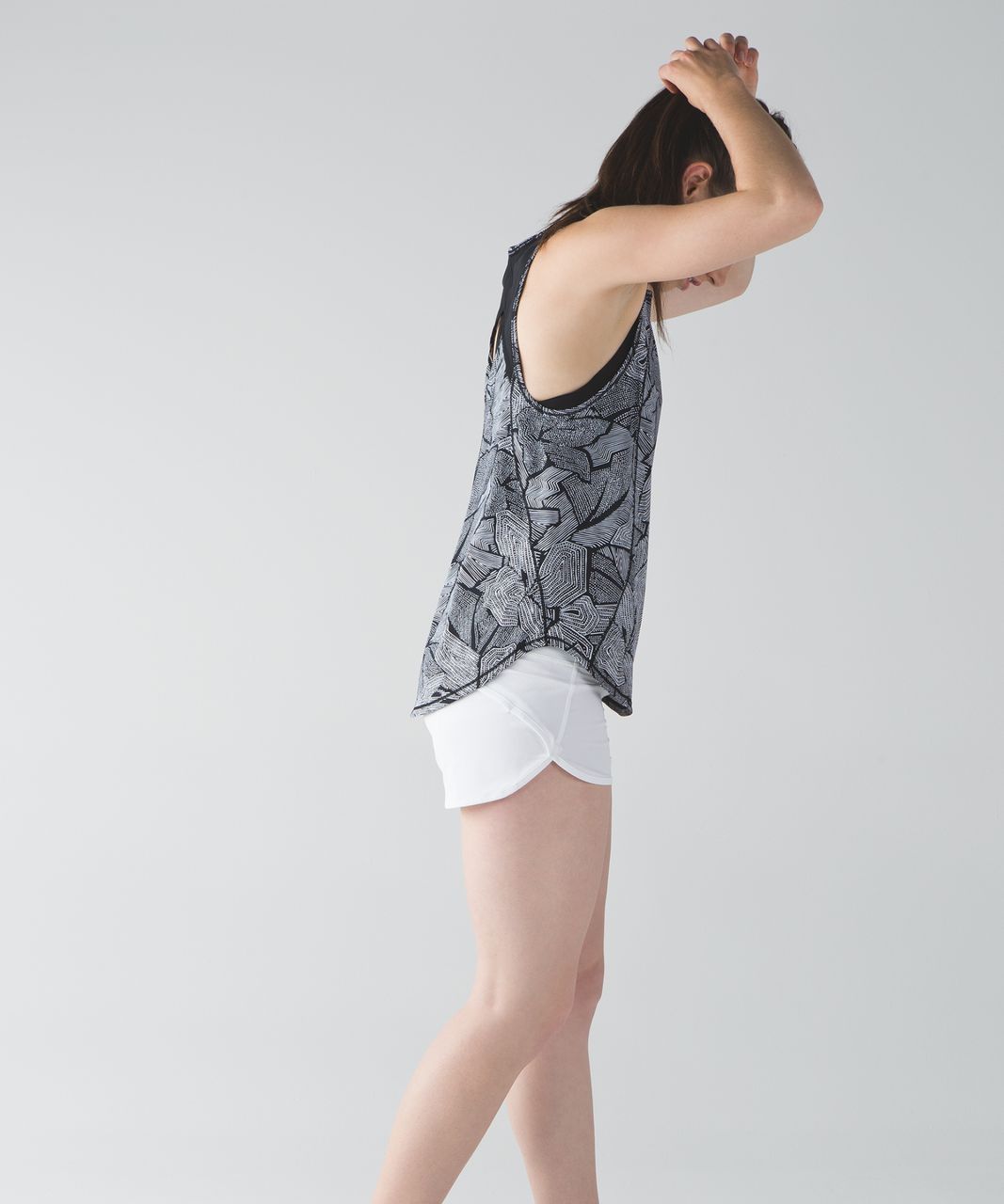 Lululemon Sculpt Tank - Dottie Tribe White Black / Black - lulu