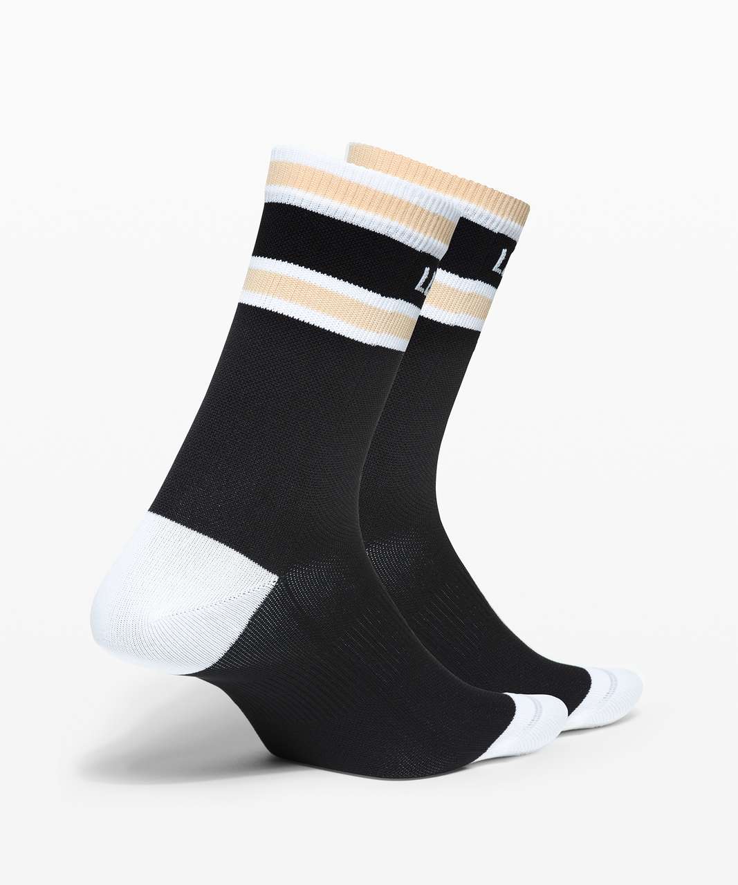 Lululemon Tale To Tell Quarter Sock *2 Pack - White / Ivory Peach / Black