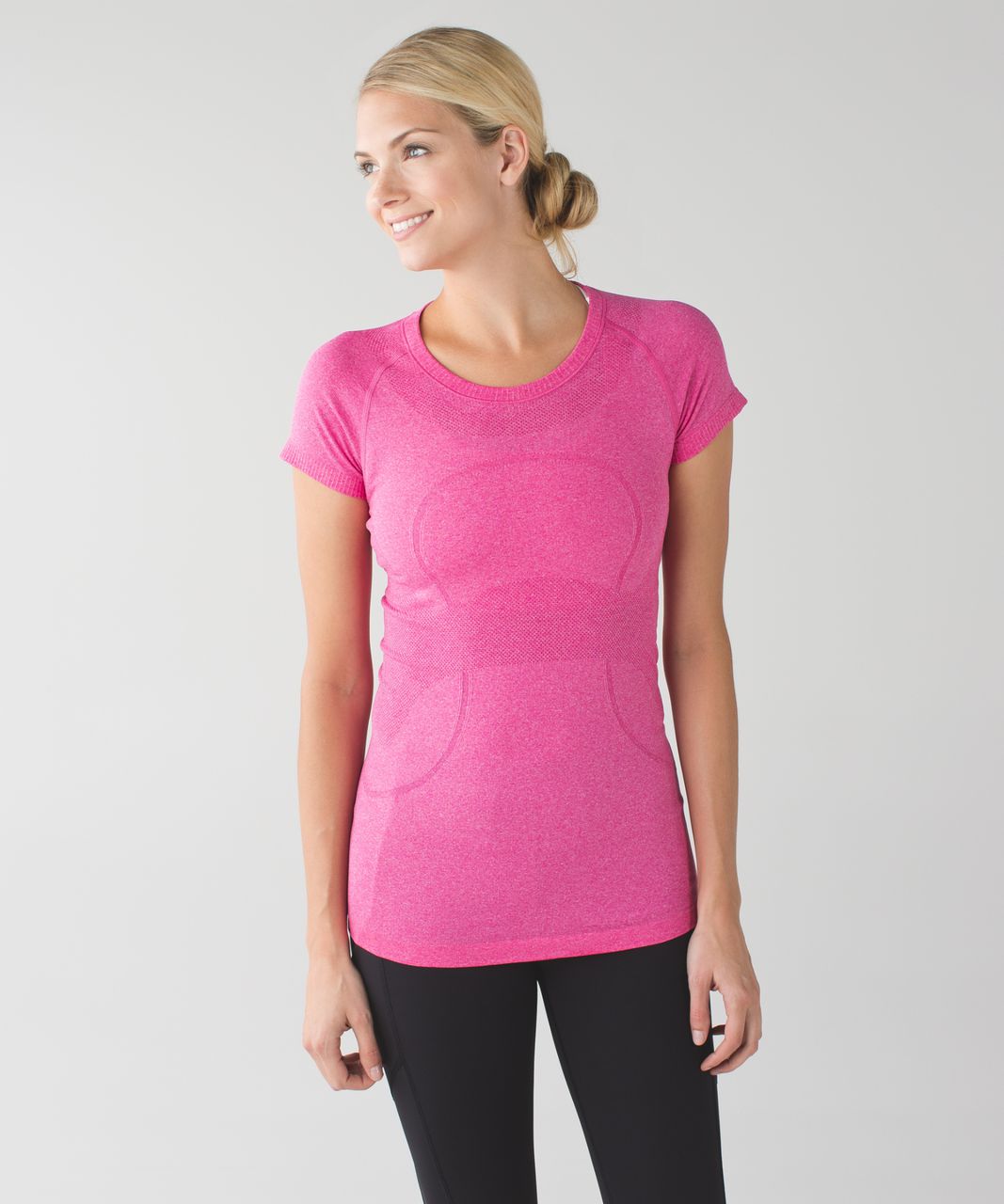 Lululemon Swiftly Tech Short Sleeve Crew - Heathered Jewelled Magenta