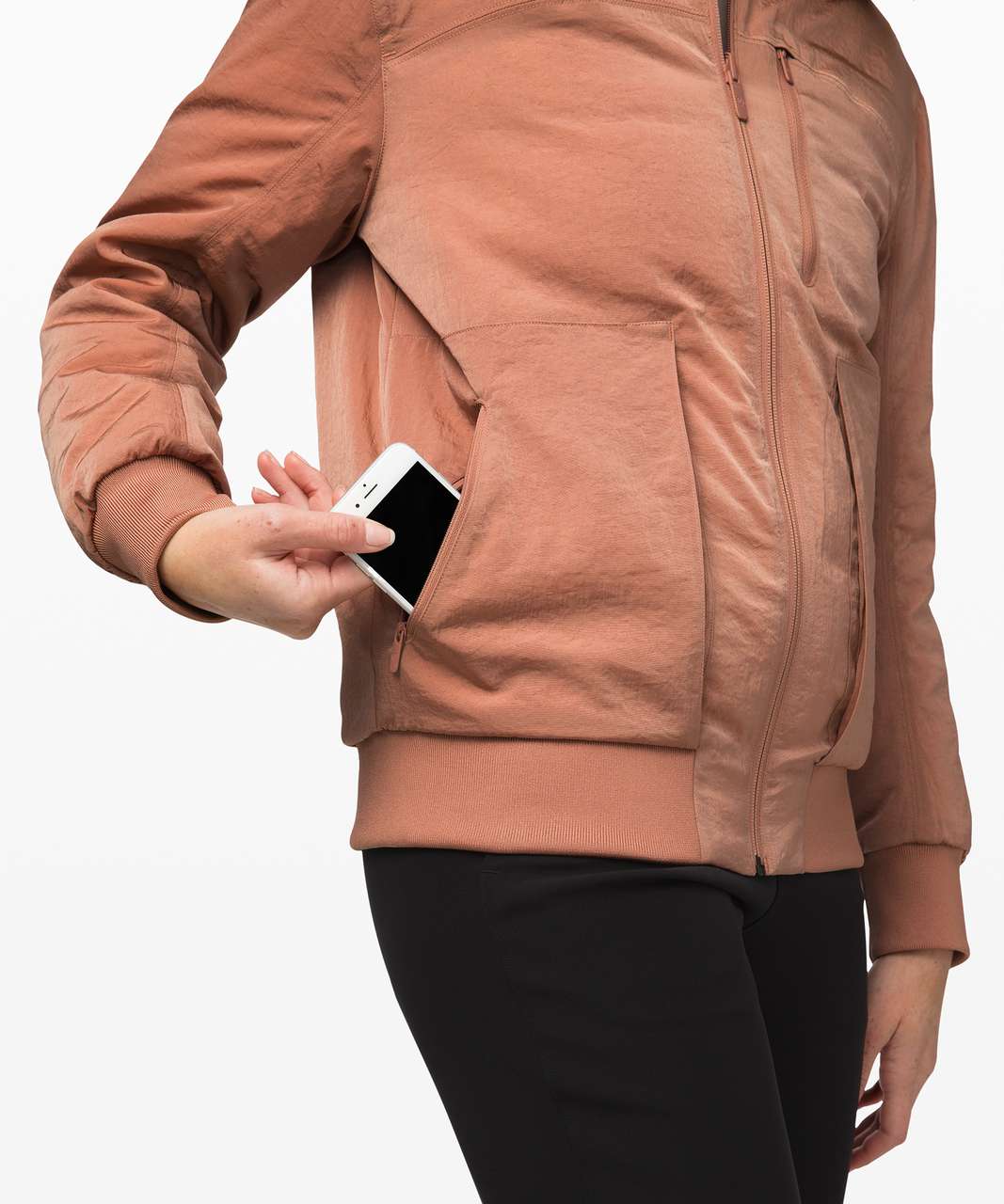 Lululemon Roam Far Bomber - Chalky Rose