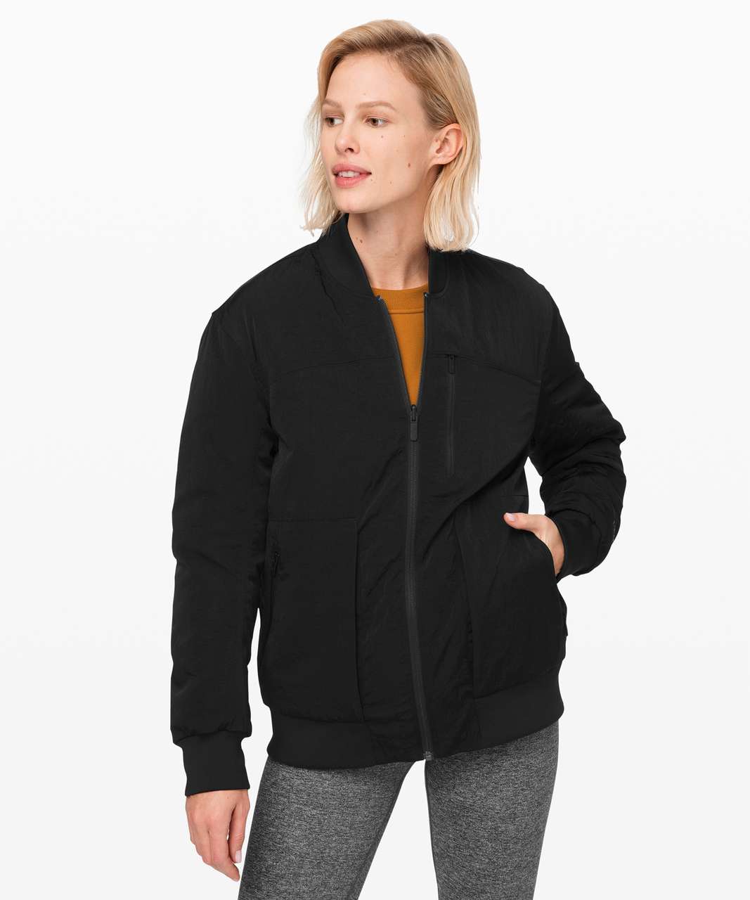 Lululemon Reversible Fleece Jacket - Black - lulu fanatics