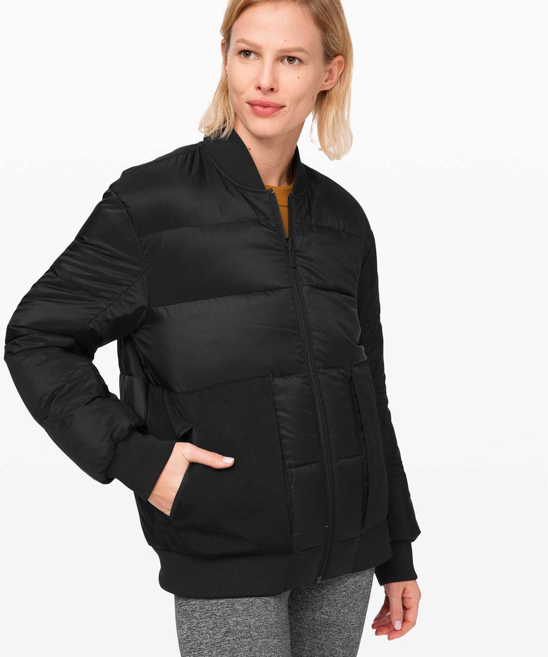 Lululemon Roam Far Bomber - Black - lulu fanatics