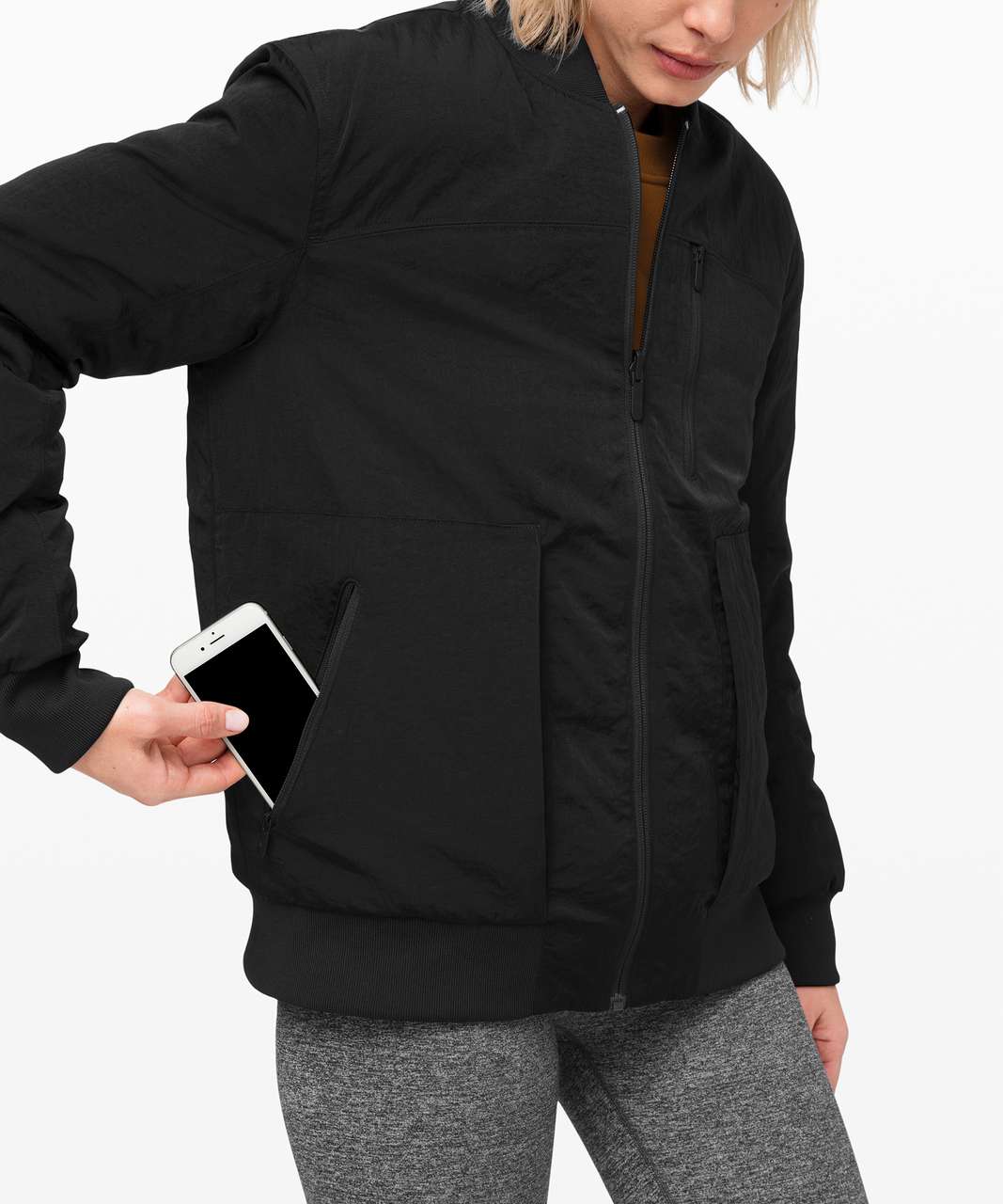 NEW LULULEMON Roam Far Waterproof Wool Down Bomber Jacket 10 12