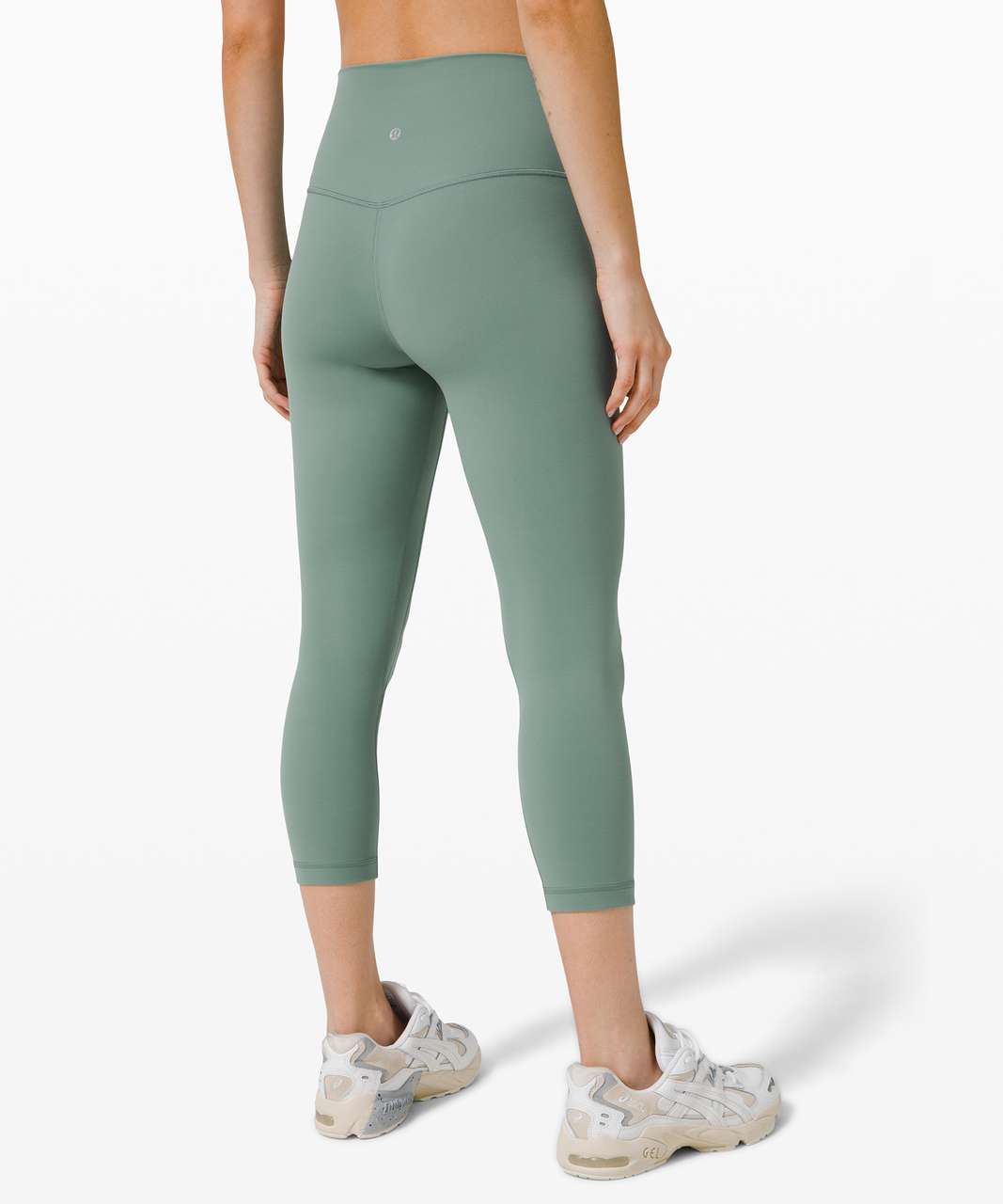 Lululemon Nulu and Mesh Mid-Rise Yoga Crop 23 - Tidewater Teal - lulu  fanatics