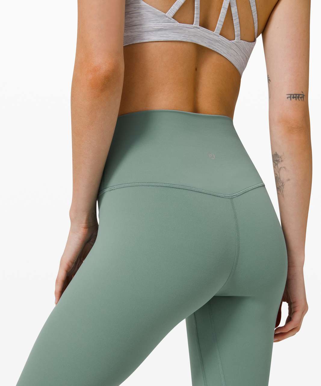 NEW LULULEMON Align Crop 21 8 Tidewater Teal