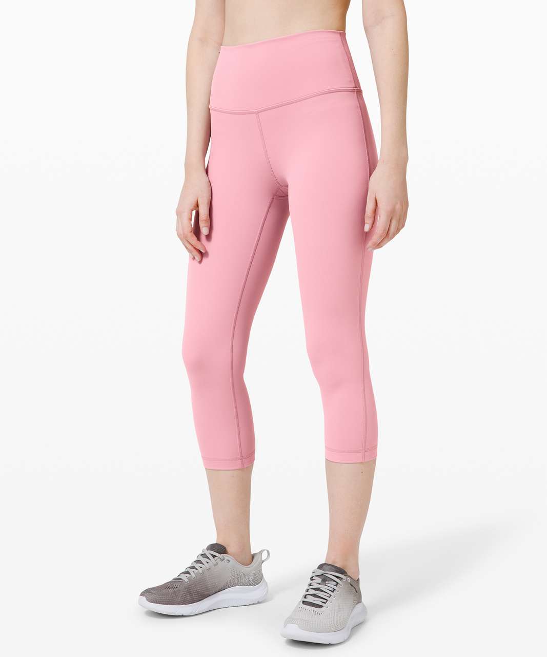 LULULEMON ATHLETICA MID MEDIUM RISE CROPPED SIDE ZIP POCKET PINK LEGGINGS 4