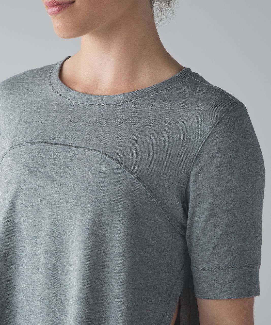 Lululemon Dash To Class Short Sleeve - Heathered Medium Grey