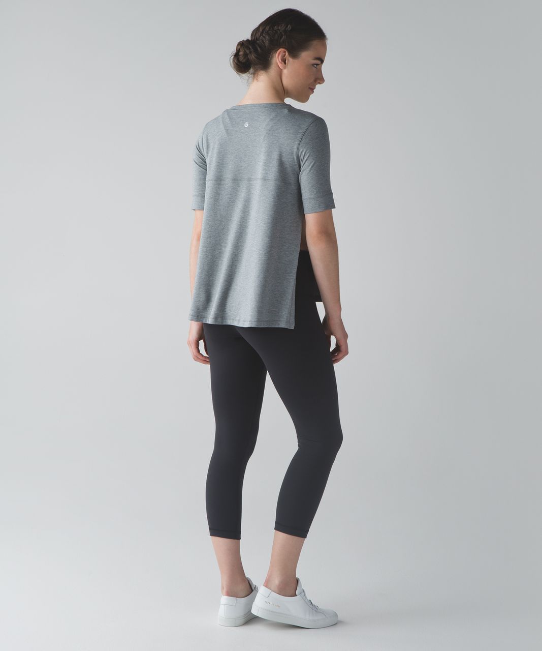 Lululemon Dash To Class Short Sleeve - Heathered Medium Grey