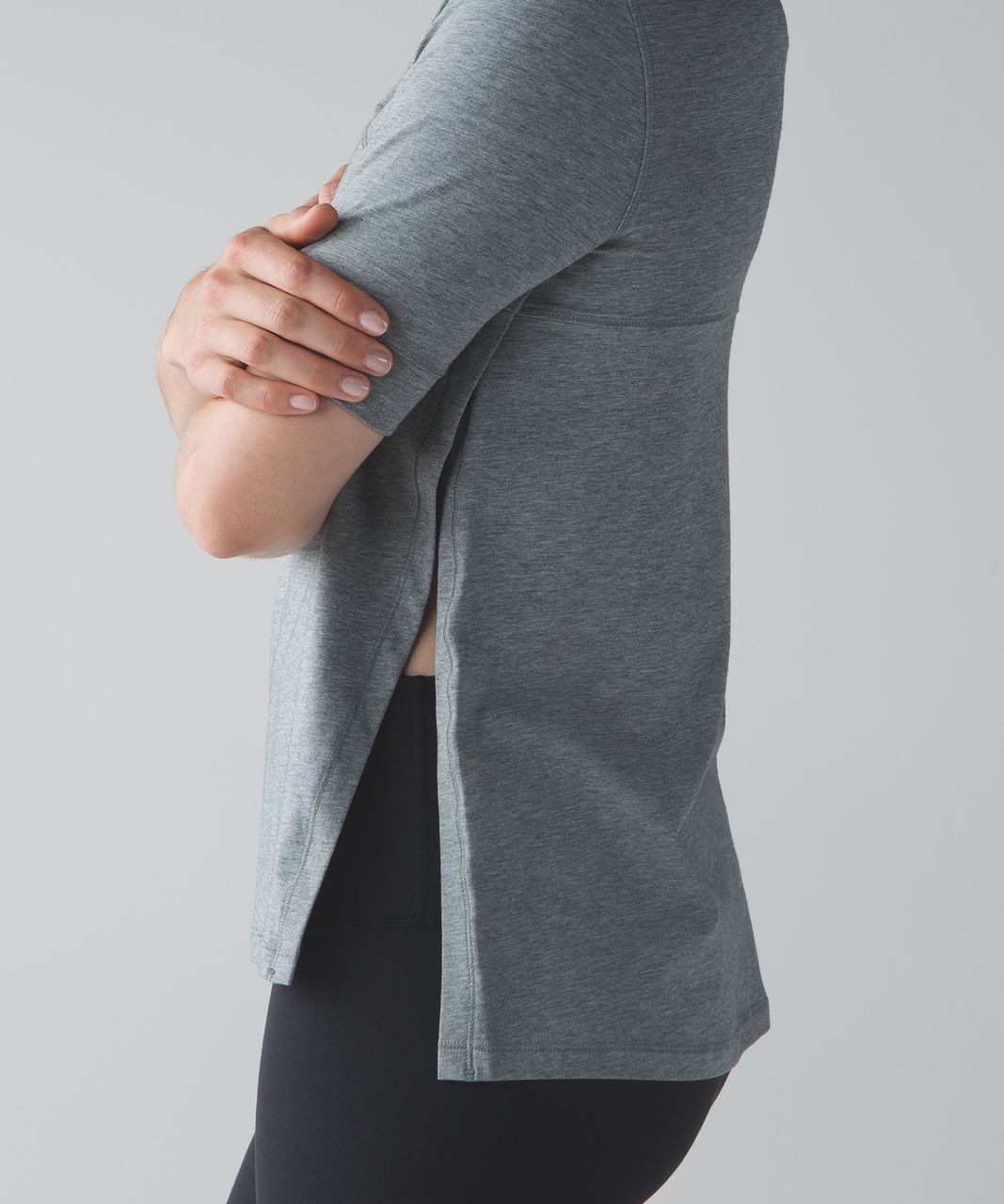 Lululemon Dash To Class Short Sleeve - Heathered Medium Grey