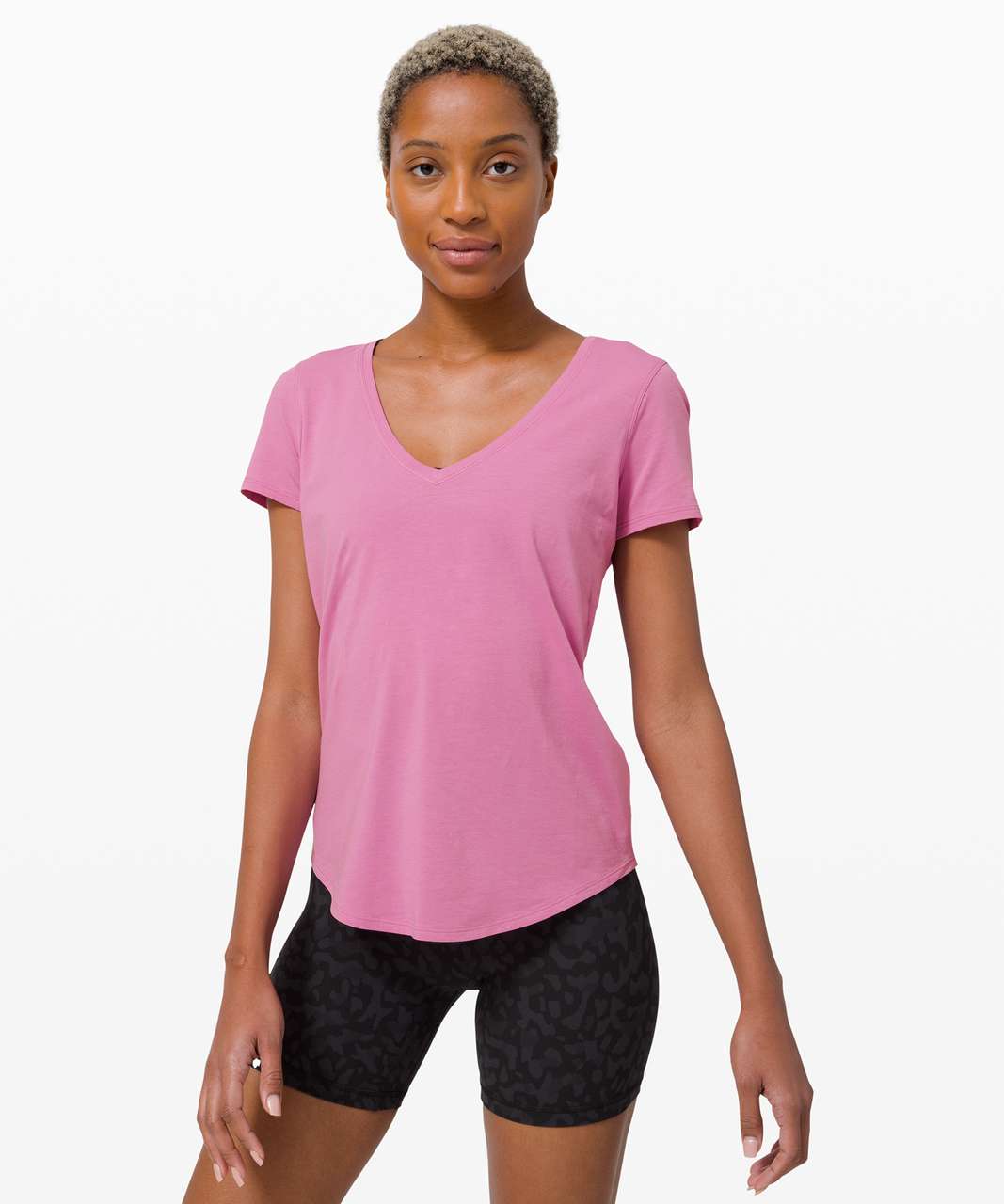 Lululemon Love Tee V - Magenta Glow