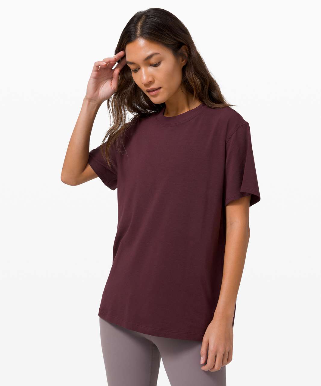 Lululemon All Yours Boyfriend Tee - Cassis