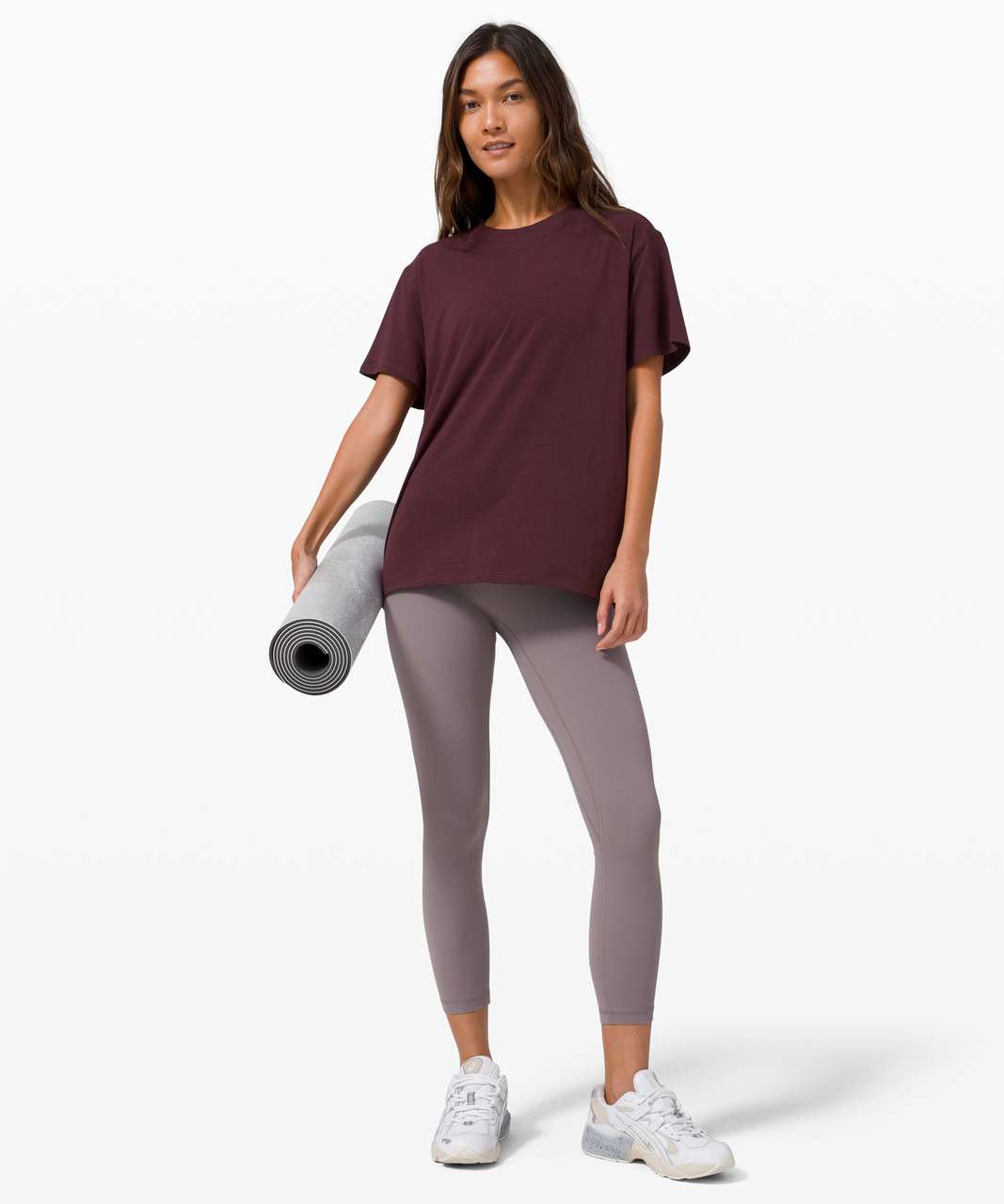 Lululemon All Yours Boyfriend Tee - Cassis