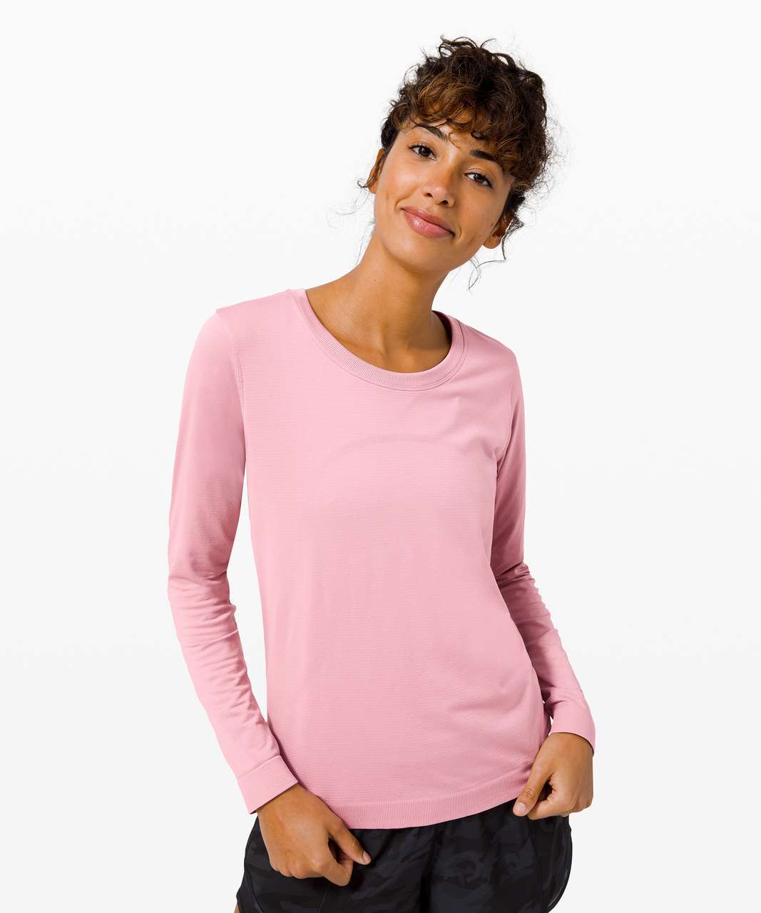 Lululemon Swiftly Relaxed Long Sleeve - Pink Taupe / Pink Taupe - lulu ...