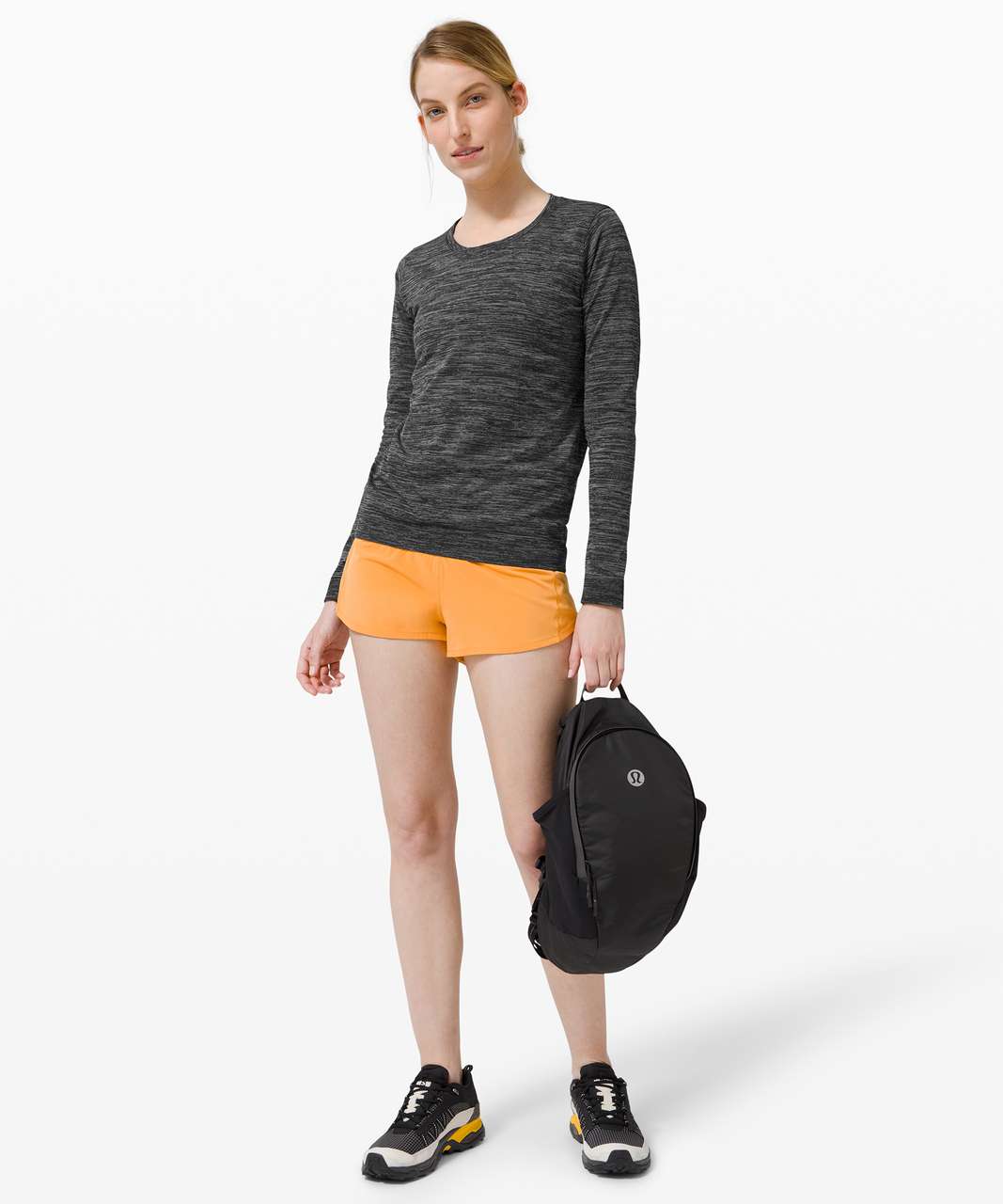 Lululemon Swiftly Relaxed Long Sleeve - Black / White / Black