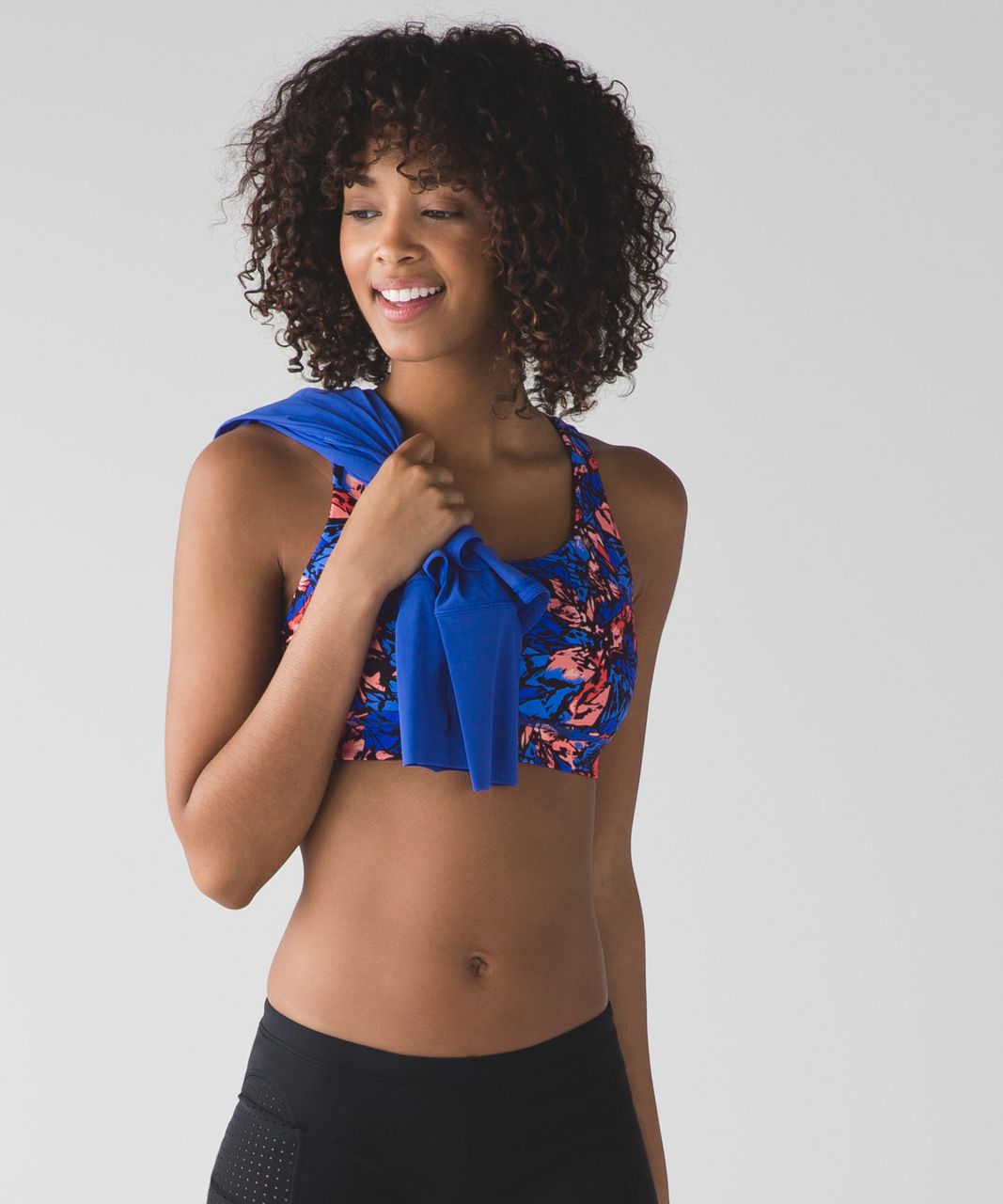 Lululemon Energy Bra (H2O) - Mini Paint Storm Harbor Blue Multi