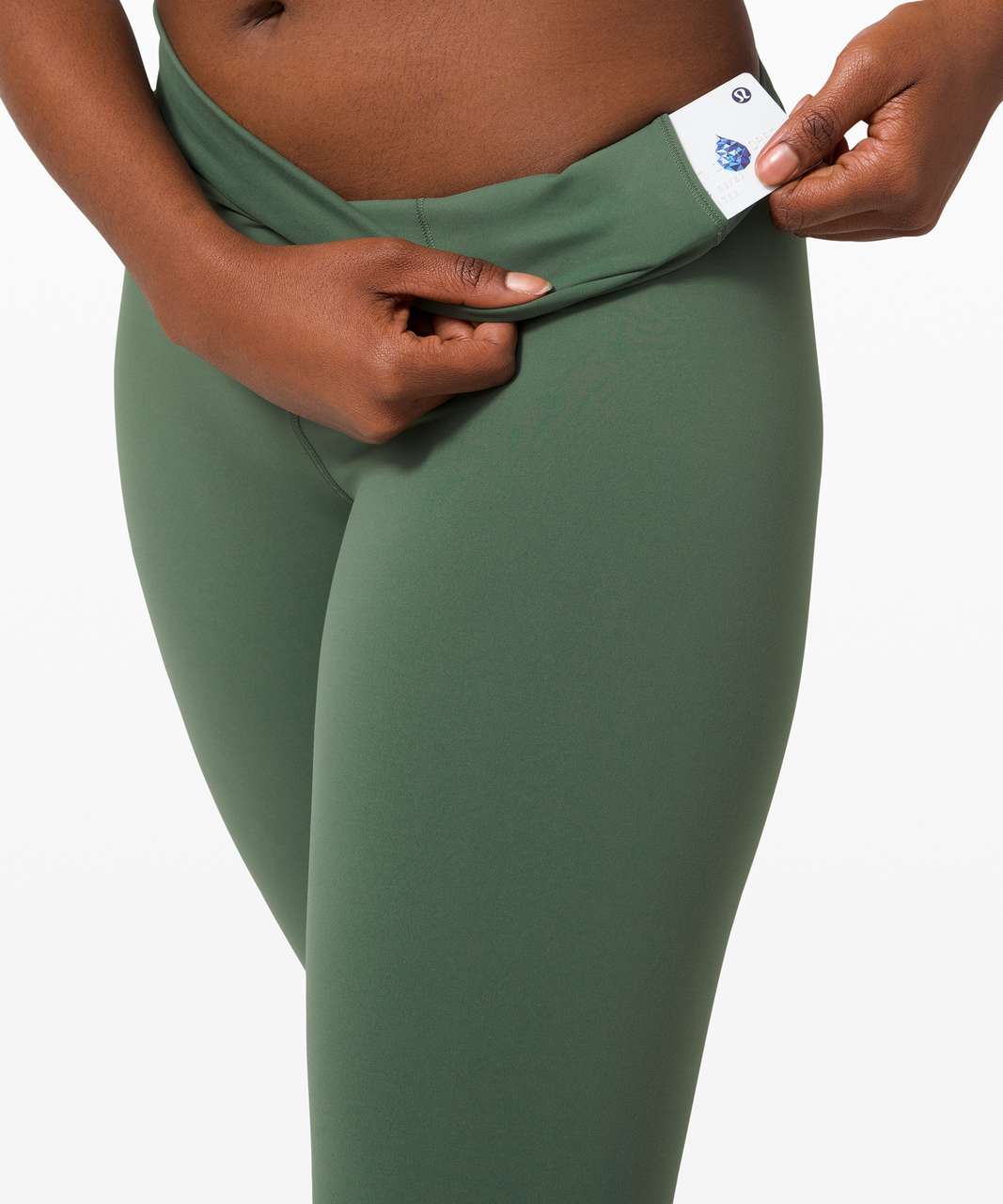 Lululemon Wunder Train High-Rise Crop 21" - Algae Green