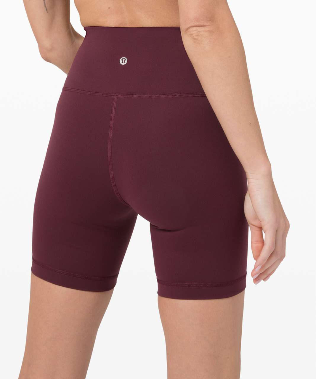 Lululemon Wunder Train High Rise Short 6” NWT 4 Cassis Dark Red