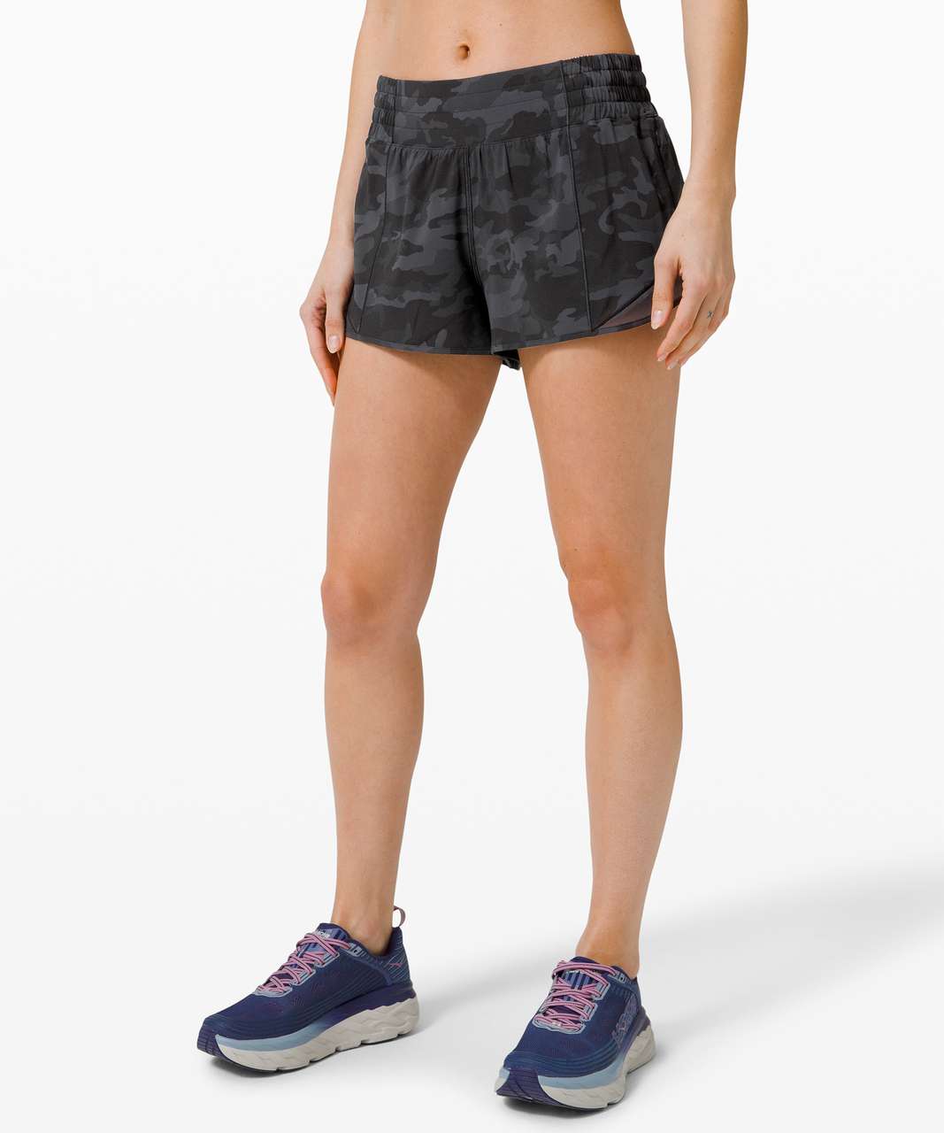 Lululemon Hotty Hot Short *High-Rise 2.5" - Incognito Camo Multi Grey / Black