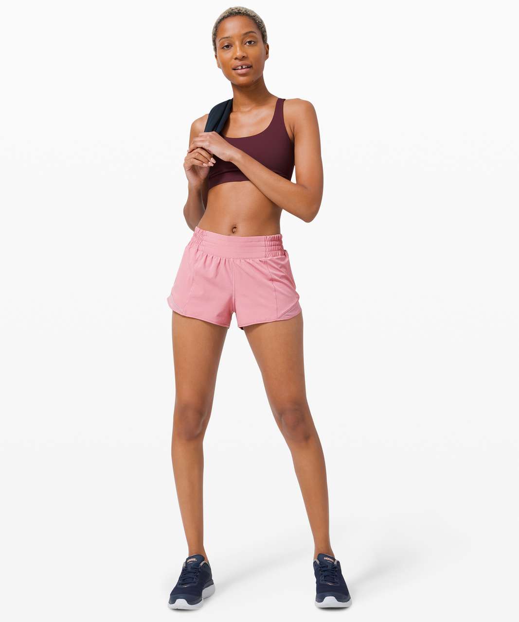 Lululemon Pink Taupe Hotty Hot Outdoor Running Shorts 12 - $32 - From Rachel