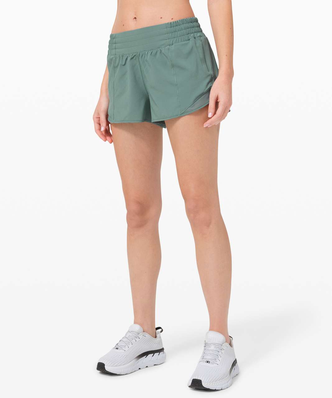 Lululemon Hotty Hot Low-Rise Lined Short 4 - No Limits White