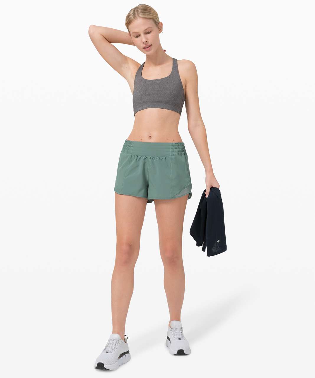 NEW LULULEMON Hotty Hot 4 Short 2 4 12 LONG Tidewater Teal Run