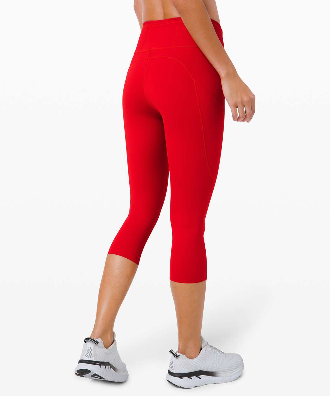 Lululemon Fast and Free Crop II 19 *Non-Reflective - Dark Red