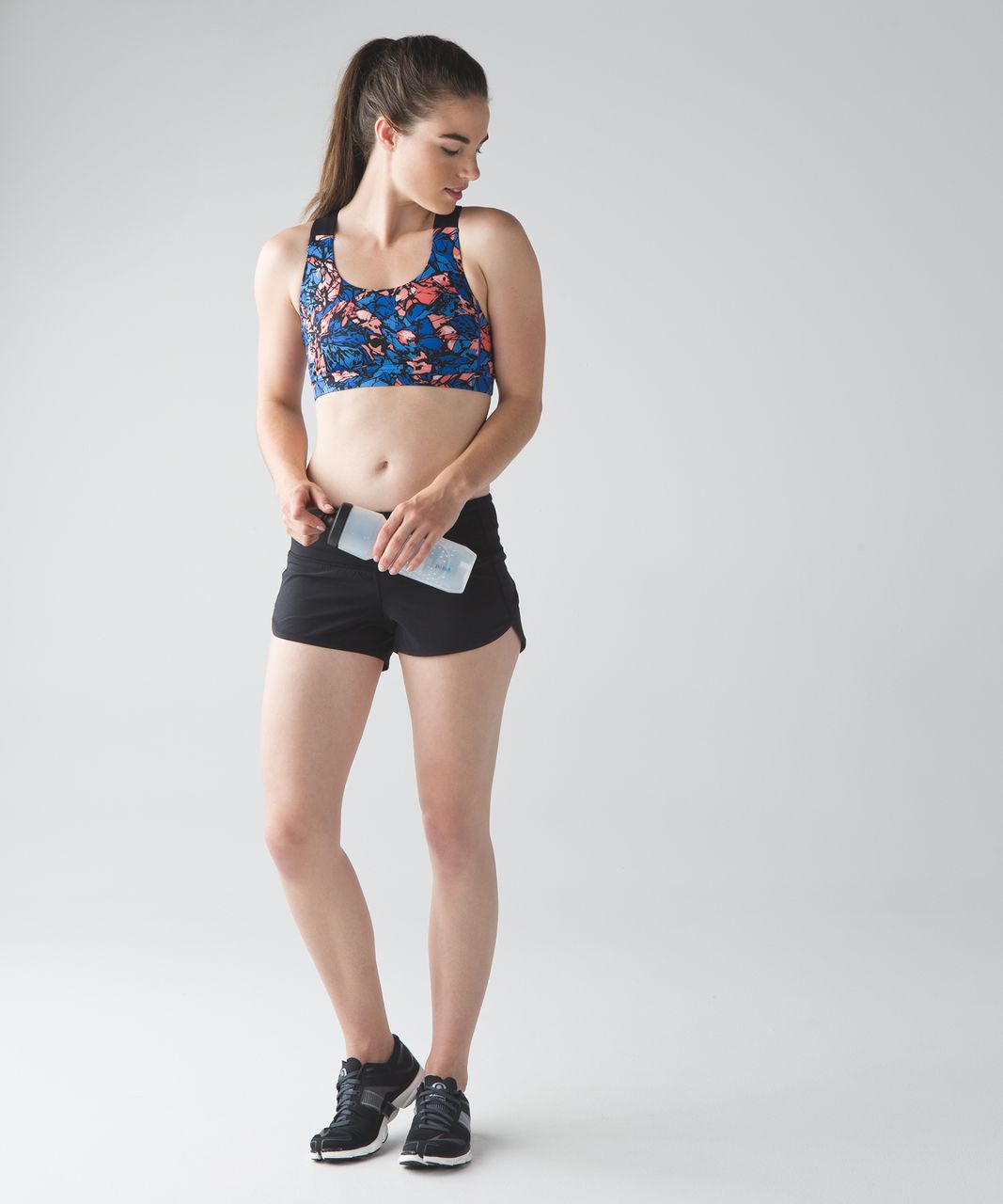 Lululemon All Sport Bra III - Paint Storm Harbor Blue Multi / Black - lulu  fanatics