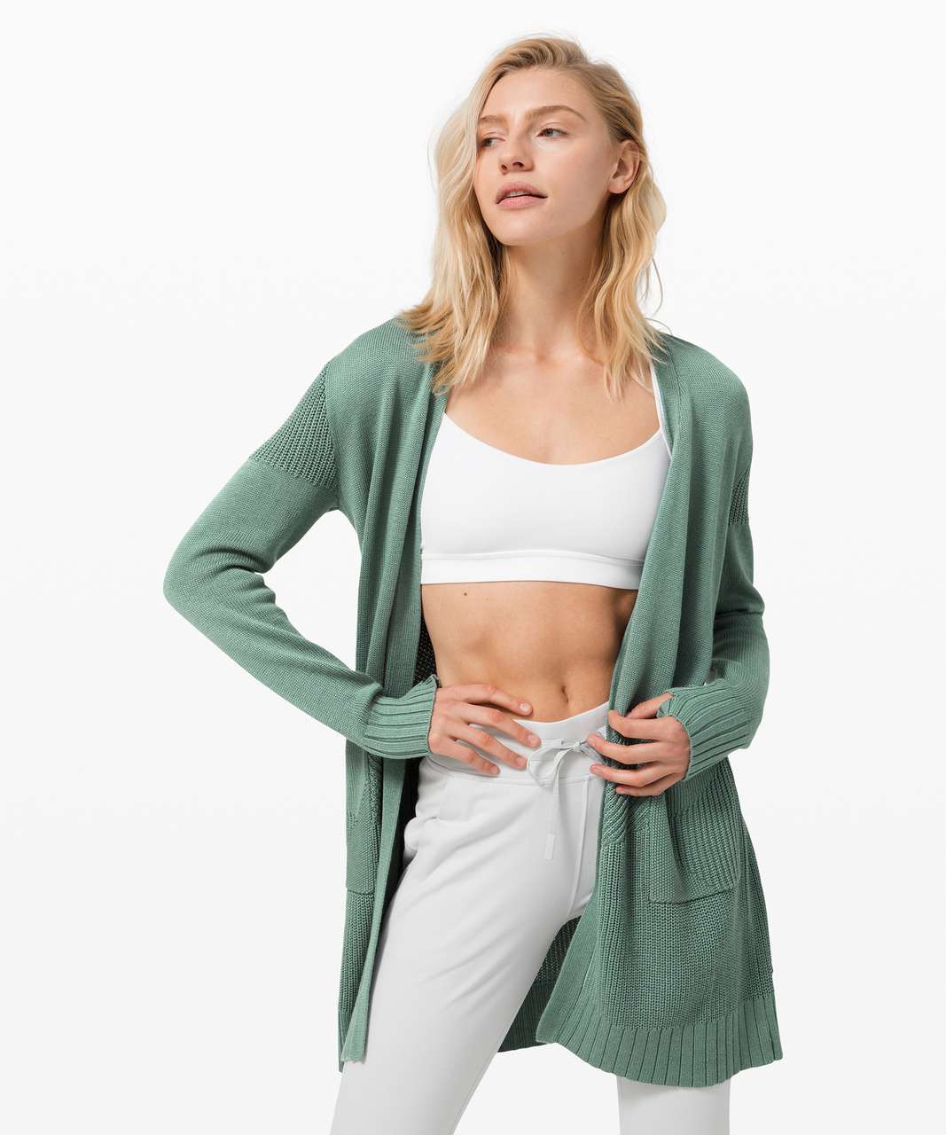 Lululemon Sincerely Yours Wrap Sweater - Tidewater Teal