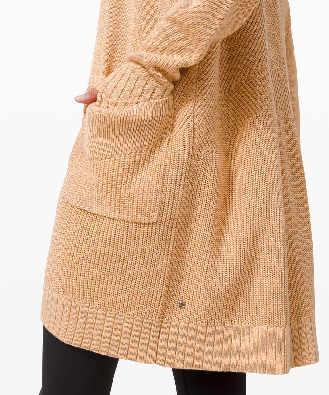 Lululemon Sincerely Yours Wrap Sweater - Heathered Ivory Peach