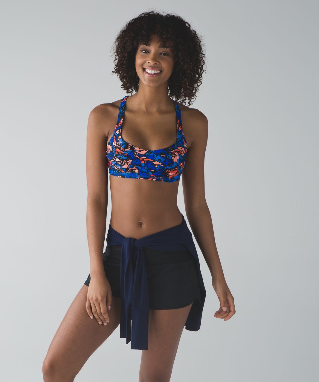 Lululemon Free To Be Bra (H2O) - Mini Paint Storm Harbor Blue Multi