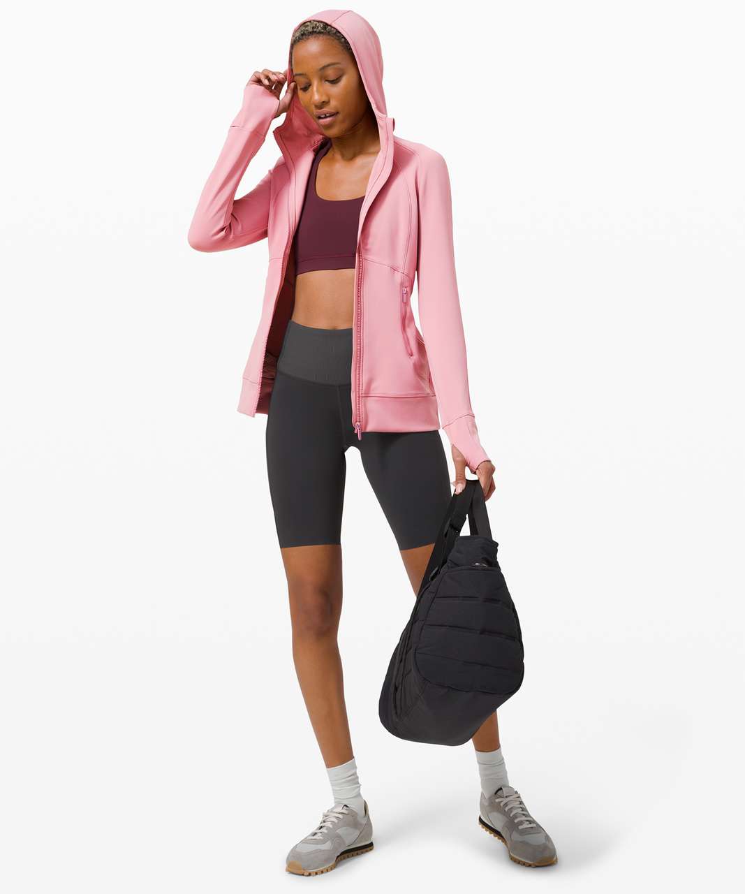 Lululemon Day Maker Full Zip Hoodie - Pink Taupe