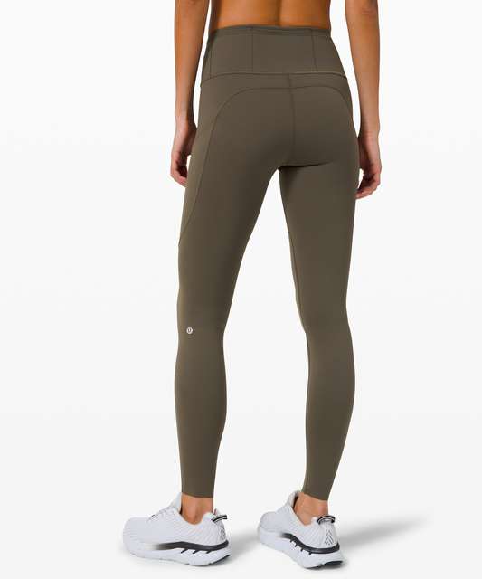 Lululemon Fast and Free High-Rise Tight 28 *Non-Reflective Suede