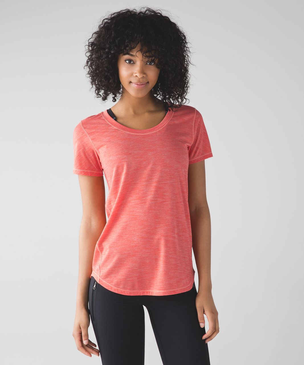 Lululemon Intensi-Tee - Heathered Cape Red