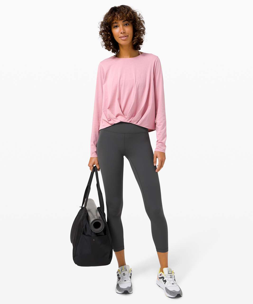 Lululemon Pleats and Thank you Long Sleeve - Pink Taupe