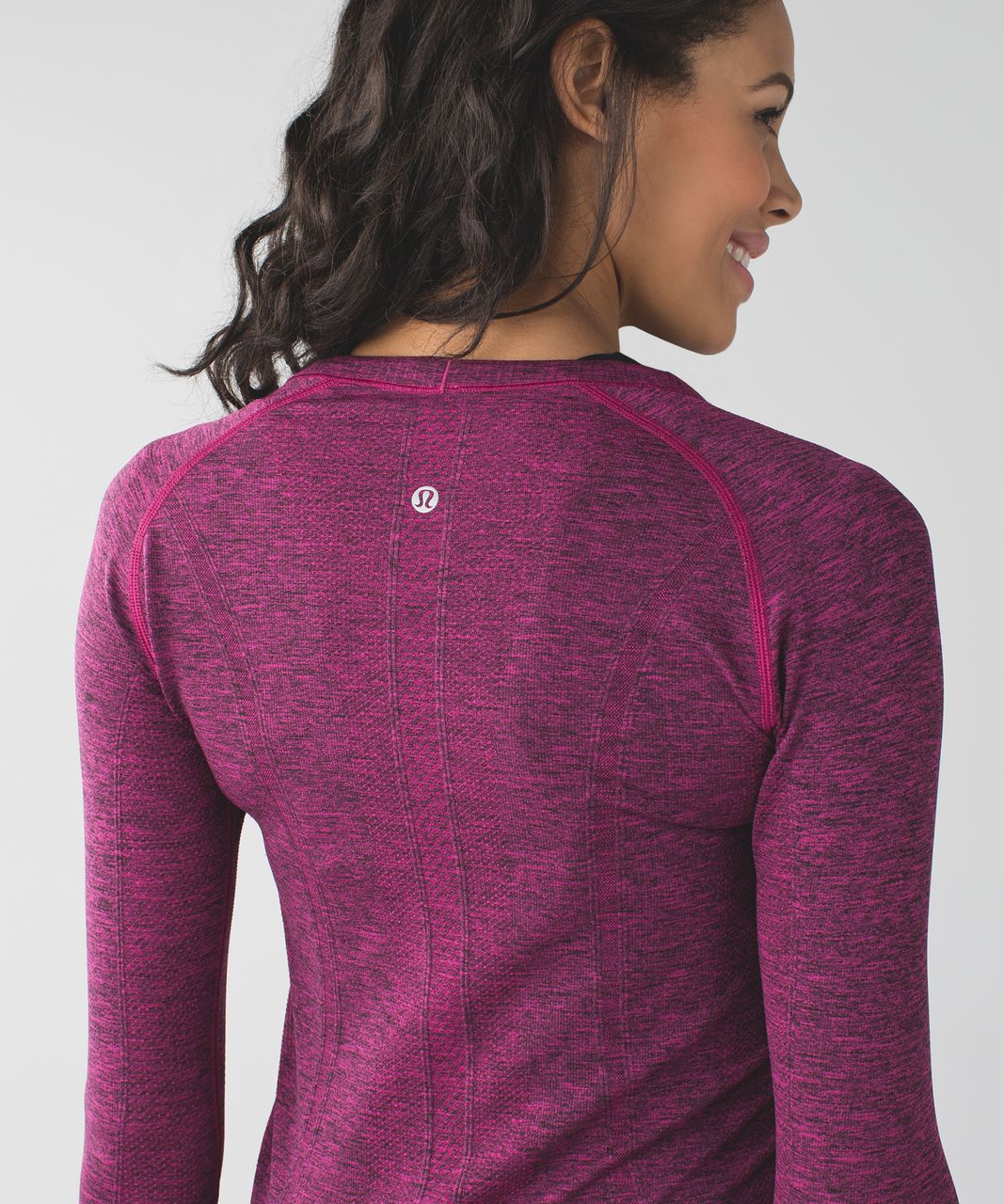 Lululemon Swiftly Tech Long Sleeve Crew - Heathered Jewelled Magenta