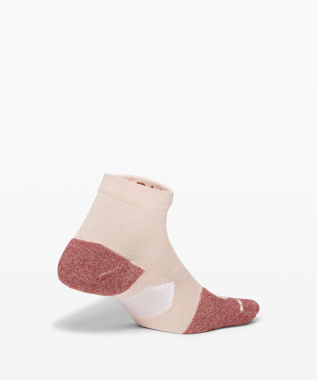 Lululemon Speed Ankle Sock *Silver - Ballet Slipper / Chianti