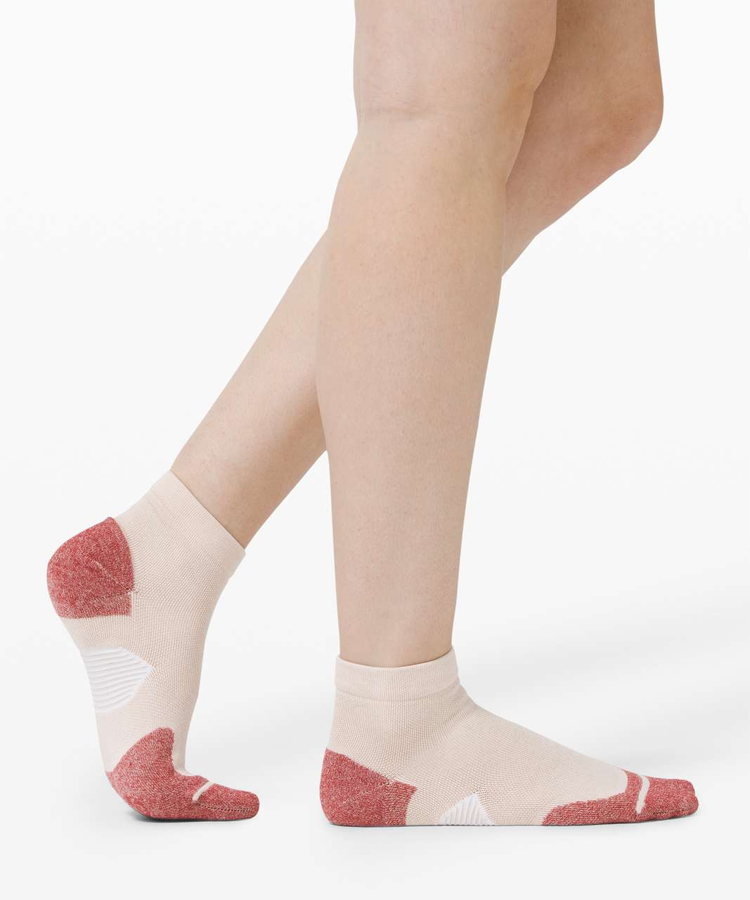 Lululemon Speed Ankle Sock *Silver - Ballet Slipper / Chianti