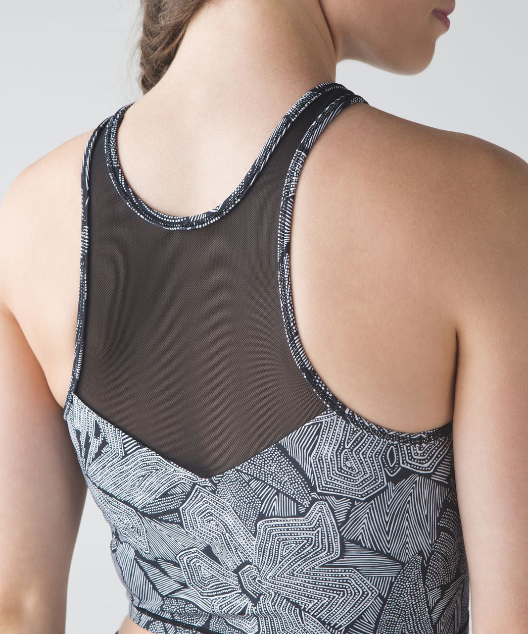 Lululemon Get It Om Bra - Mini Dottie Tribe White Black / Black