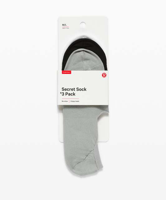 Lululemon Secret Sock - Hail / Alpine White - lulu fanatics