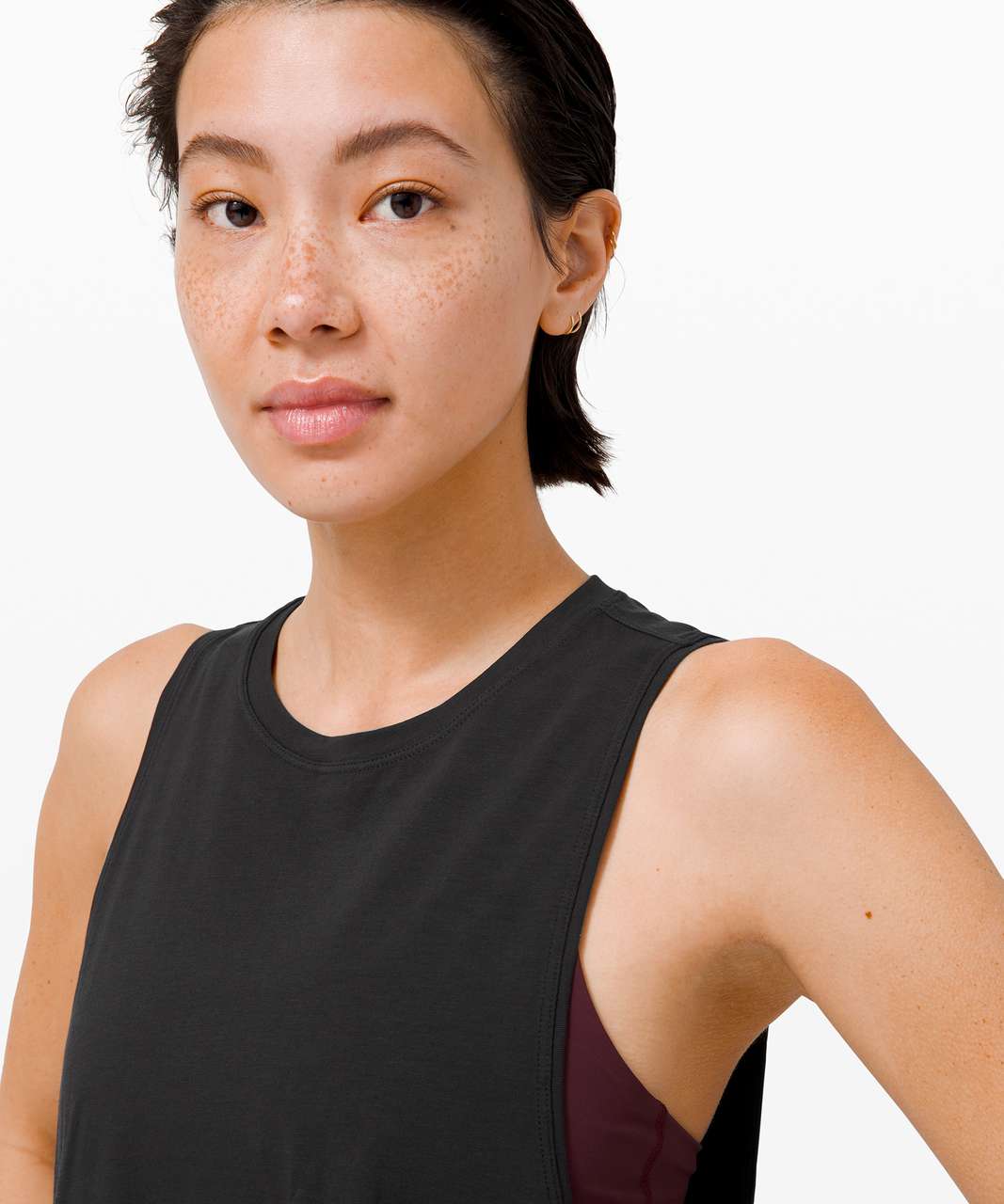 Lululemon Cut Back Crop Tank - Black