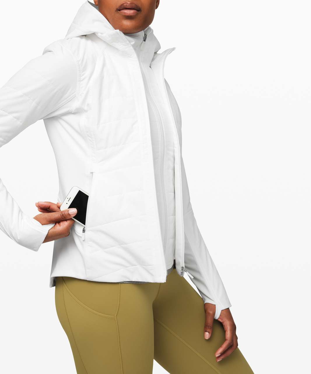 Lululemon Another Mile Jacket - White (First Release) - lulu fanatics