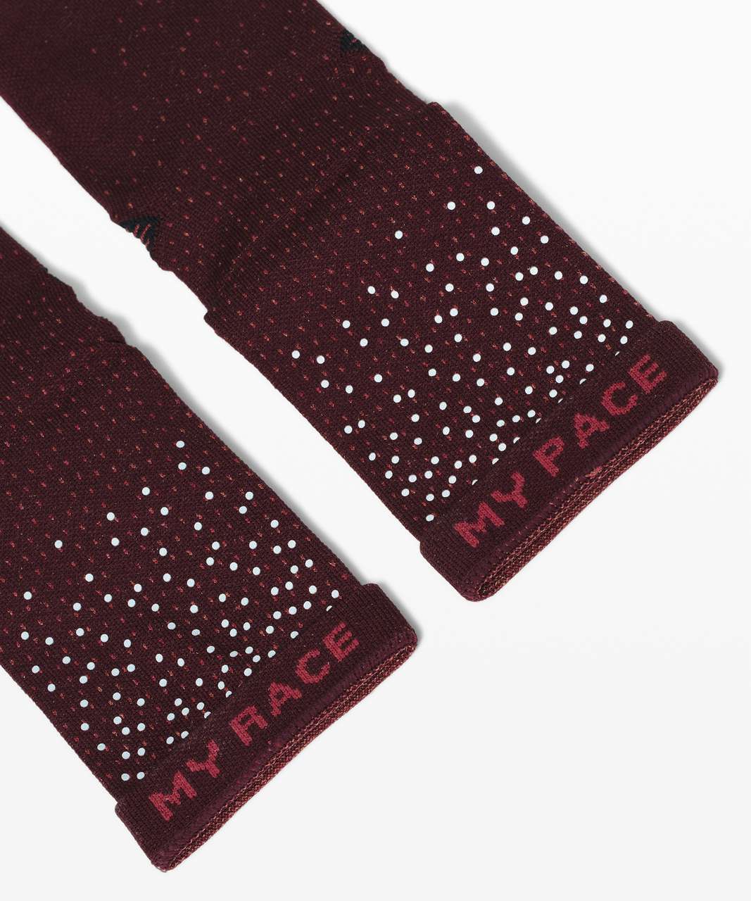 Lululemon Speed Quarter Sock *Reflective - Cassis / Chianti