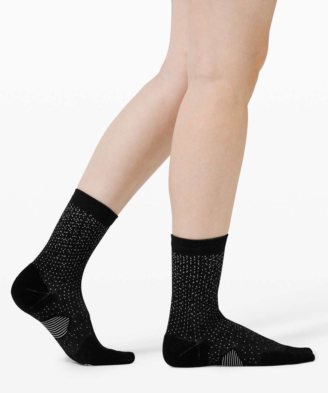 Lululemon Speed Quarter Sock *Reflective - Black / Vapor