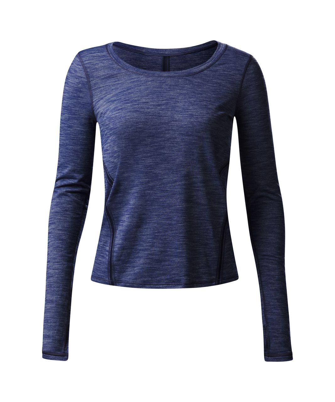 Lululemon Intensi-Tee Long Sleeve - Heathered Hero Blue / Hero Blue