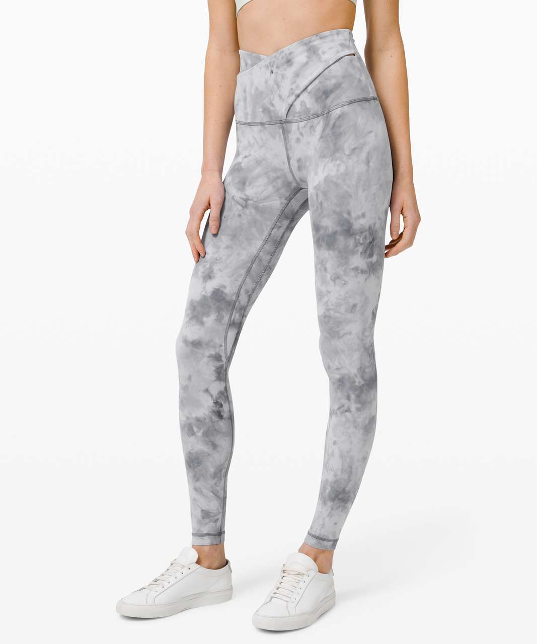 Lululemon Cross Waist Align Crop leggings High Waisted Gray