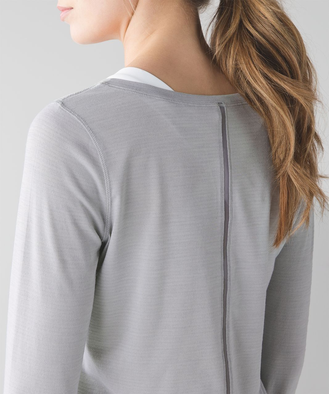 Lululemon Intensi-Tee Long Sleeve - Heathered Seal Grey / Battleship