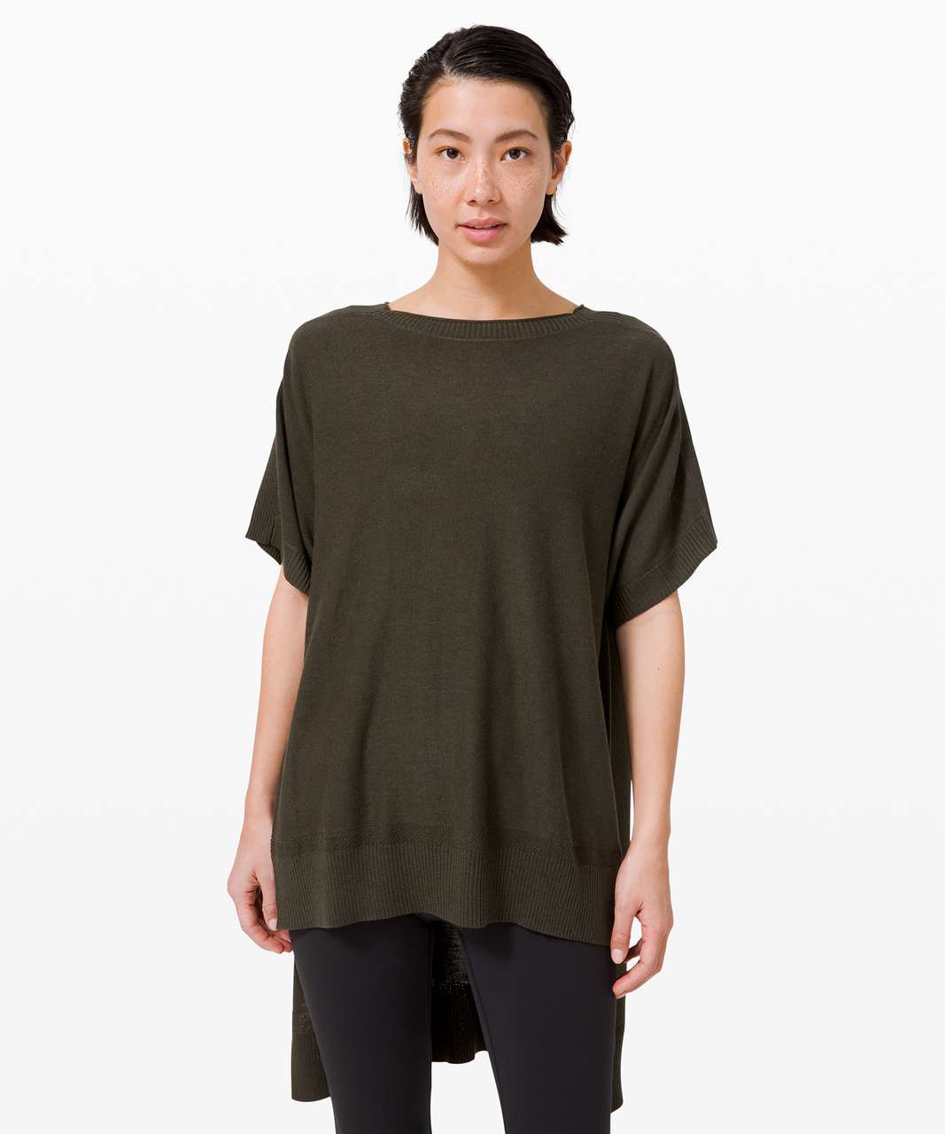 Lululemon Be At Ease Poncho - Dark Olive